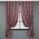 Комплект коротких штор VR-Textil Жаккард Sultan YL № 1209ш Малиново-серый 130х170 см 2 шт (35-0088) - изображение 1