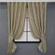 Комплект коротких штор VR-Textil Жаккард Sultan XO № 1284ш Золотистый 130х170 см 2 шт (35-0087) - изображение 1