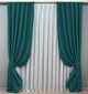Комплект готовых штор VR-Textil Блекаут Bagema Rvs № 1297ш Изумрудный 150х270 см 2 шт (33-0148) - изображение 2