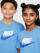 Детская футболка для мальчика Nike K Nsw Tee Futura Hbr FZ5178-410 122-128 см Голубая (197602773385) - изображение 7