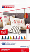 Набір ручок Edding Felt Textile Colors Fun 10 шт (4057305013576) - зображення 1