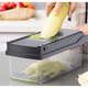 Овочерізка подрібнювач 14 в 1 з контейнером Мультислайсер Kitchen Ideas Veggie Slicer ситечко для яєць - зображення 4