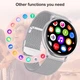 Розумний смарт годинник Smart Melisia Silver Rubber, 2 ремінці - зображення 7
