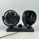 Автомобильный вентилятор двойной на приборную панель Car Small Fan F30 12V Black - изображение 8