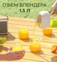 Блендер-соковыжималка / Портативный блендер в бутылке D02 1.5л Green (16042) - изображение 3