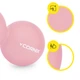 Масажний м'яч Cornix Lacrosse DuoBall 6.3 x 12.6 см XR-0116 Coral - зображення 3