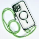 Чохол Crossbody Lanyard with Magsafe зі шнурком для iPhone 14 Pro Max Green - зображення 1