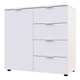 Комод Doros Рон 1 1 фасад 4 шухляды Белый 80х38х81 (41516005) - изображение 4