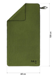  Рушник NILS Camp NCR15 із мікрофібри 120 x 60 см Хакі (5908261680137) - зображення 8