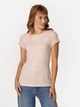 T-shirt damski w paski Lee Cooper Aline-6040 XL Brzoskwiniowy (5905991728351) - obraz 1