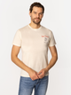 T-shirt męski bawełniany Lee Cooper Bon Voyage-1145 2XL Jasnożółty (5905991728030) - obraz 3