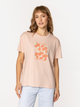 T-shirt damski z nadrukiem bawełniany Lee Cooper Cherry-1145 S Brzoskwiniowy (5905991729242) - obraz 3