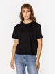 T-shirt damski basic bawełniany Lee Cooper Cropped-8515 M Czarny (5905991728825) - obraz 1