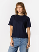 T-shirt damski basic bawełniany Lee Cooper Cropped-8515 M Granatowy (5905991728863) - obraz 1