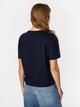 T-shirt damski basic bawełniany Lee Cooper Cropped-8515 M Granatowy (5905991728863) - obraz 2