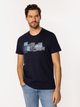 T-shirt męski z nadrukiem bawełniany Lee Cooper Denim-1160 XL Granatowy (5905991726692) - obraz 3