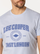 Футболка бавовняна довга чоловіча Lee Cooper East-London4 M Блакитна (5905991735823) - зображення 4