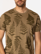 T-shirt męski z nadrukiem bawełniany Lee Cooper Fern-3170 L Khaki (5905991727835) - obraz 4