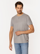T-shirt męski basic bawełniany Lee Cooper Henley-1160 2XL Szary (5905991736585) - obraz 3