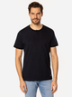 T-shirt męski w paski bawełniany Lee Cooper Henley4-1160 2XL Czarny (5905991736738) - obraz 1