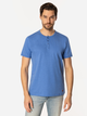 T-shirt męski basic bawełniany Lee Cooper Henley2-1160 S Niebieski (5905991736653) - obraz 3