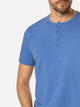Футболка бавовняна довга чоловіча Lee Cooper Henley2-1160 M Синя (5905991736677) - зображення 4
