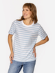 T-shirt damski w paski bawełniany Lee Cooper Karmen-4160 S Błękitny (5905991728405) - obraz 3