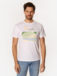 Футболка бавовняна довга чоловіча Lee Cooper Landscape-1145 2XL Біла (5905991727606) - зображення 3