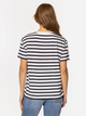 T-shirt damski w paski bawełniany Lee Cooper Leaves-6040 L Granatowy (5905991729419) - obraz 2