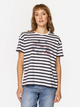 T-shirt damski w paski bawełniany Lee Cooper Leaves-6040 L Granatowy (5905991729419) - obraz 3