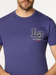 T-shirt męski bawełniany Lee Cooper Letters-1145 XL Fioletowy (5905991727927) - obraz 4