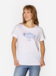 T-shirt damski bawełniany Lee Cooper Logo Blue-1160 S Biały (5905991729440) - obraz 3