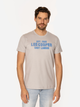 T-shirt męski bawełniany Lee Cooper East London3-1160 S Beżowy (5905991726586) - obraz 3