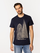 T-shirt męski z nadrukiem bawełniany Lee Cooper London7-1160 S Czarny (5905991726715) - obraz 3