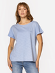 T-shirt damski basic bawełniany Lee Cooper Lydia-8317 M Błękitny (5905991728542) - obraz 3