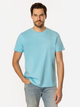 Футболка бавовняна довга чоловіча Lee Cooper Obutch-875 2XL Блакитна (5905991736356) - зображення 1