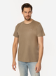 Футболка бавовняна довга чоловіча Lee Cooper Obutch-875 XL Коричнева (5905991736387) - зображення 3