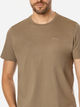 T-shirt męski basic bawełniany Lee Cooper Obutch-875 M Brązowy (5905991736363) - obraz 4