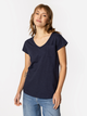 T-shirt damski basic bawełniany Lee Cooper Olivia-2160 L Granatowy (5905991728498) - obraz 3