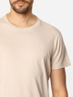 T-shirt męski basic bawełniany Lee Cooper Oslo-8515 XL Beżowy (5905991728184) - obraz 4