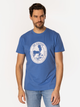 T-shirt męski z nadrukiem bawełniany Lee Cooper Sail-1160 2XL Niebieski (5905991735595) - obraz 1