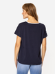 T-shirt damski Lee Cooper Script Flowers-1145 M Granatowy (5905991728948) - obraz 2