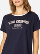 Футболка бавовняна жіноча Lee Cooper Script Flowers-1145 L Темно-синя (5905991728931) - зображення 3