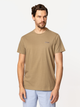 T-shirt męski basic bawełniany Lee Cooper Simple-1180 L Khaki (5905991726777) - obraz 2