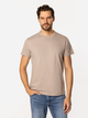 Футболка бавовняна довга чоловіча Lee Cooper Simple-1180 XL Бежева (5905991726906) - зображення 1