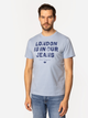 T-shirt męski bawełniany Lee Cooper Slog3-1160 2XL Granatowy (5905991726579) - obraz 3