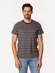 Футболка бавовняна довга чоловіча Lee Cooper Stripes2-4180 XL Сіра (5905991727507) - зображення 1