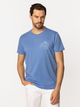 T-shirt męski basic bawełniany Lee Cooper Summer-1145 XL Niebieski (5905991727637) - obraz 1