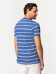 Футболка бавовняна довга чоловіча Lee Cooper Stripes1-4180 L Синя (5905991727453) - зображення 2