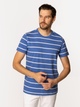 Футболка бавовняна довга чоловіча Lee Cooper Stripes1-4180 2XL Синя (5905991727477) - зображення 3